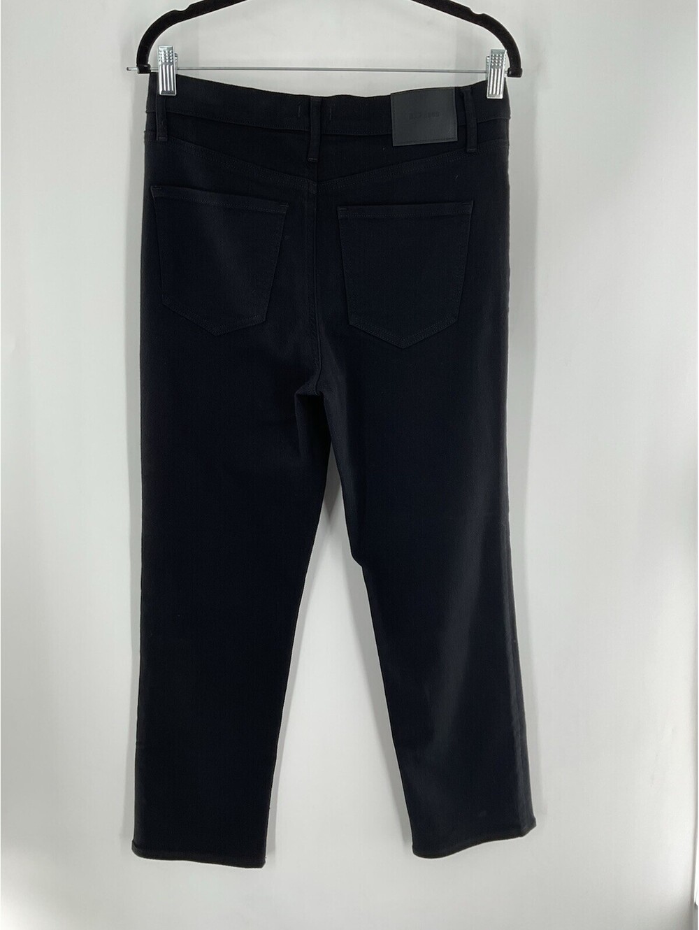 Express Conscious Edit Women’s 6 Reg Straight Ankle High-Rise Black Jeans 136 - Picture 5 of 6